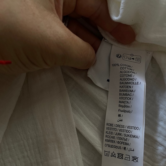 White cotton summer dress, Kiabi French brand, feminine, beach vibes,Santorini✈️ - Picture 4 of 13